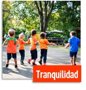 tranquilidad y seguridad en áreas comunes, niños jugando