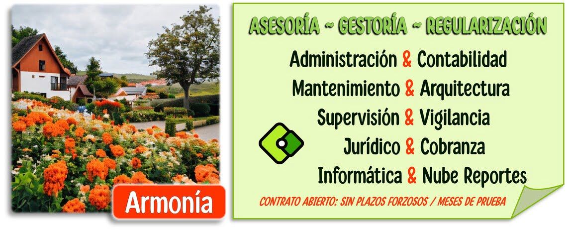 gestión y servicios para administración de condominios, armonía residencial